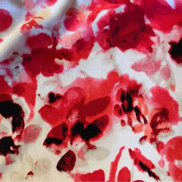 Calvin Klein Red and Pink Floral Blouse - Picture 6 of 6